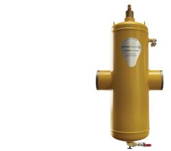 Lucht-/vuilafscheider, Spirotech SpiroCombi, DN50 flens, horizontaal, met magneet intern